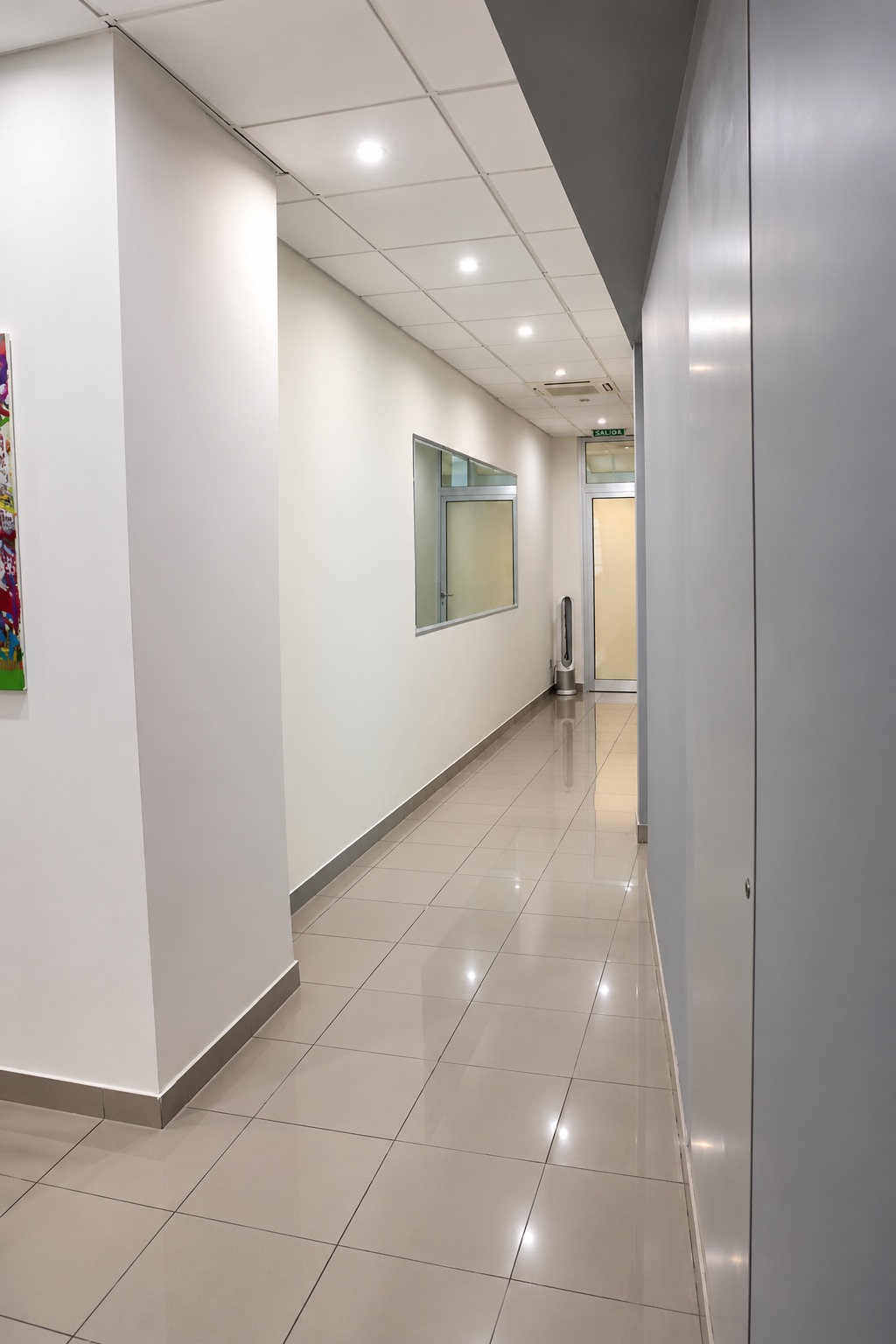Pasillo de acceso a las consultas
